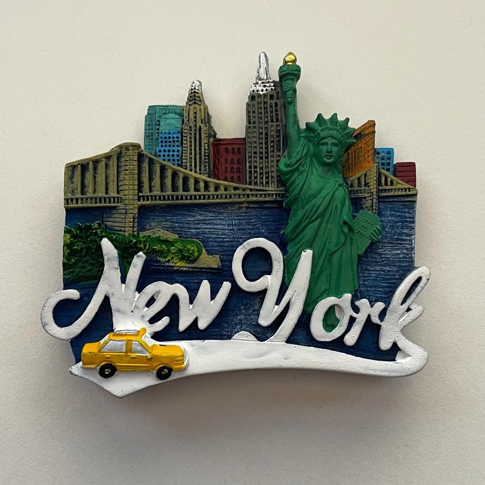New York Magnet, NYC Magnet, 3D Magnet, Statue of Liberty